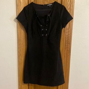 Express suede dress